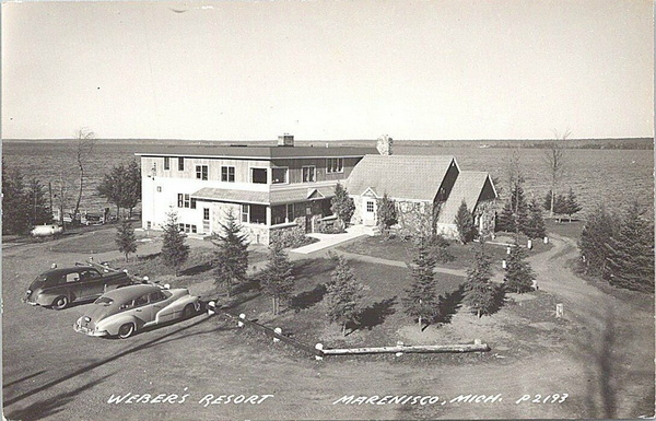 Weber Resort (Webers Resort, Gogebic Lodge) - Old Postcard View (newer photo)
